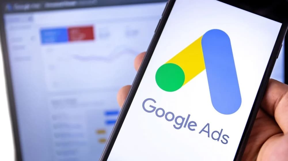 Google Ads app open on a phone — the platform we'll audit for you.